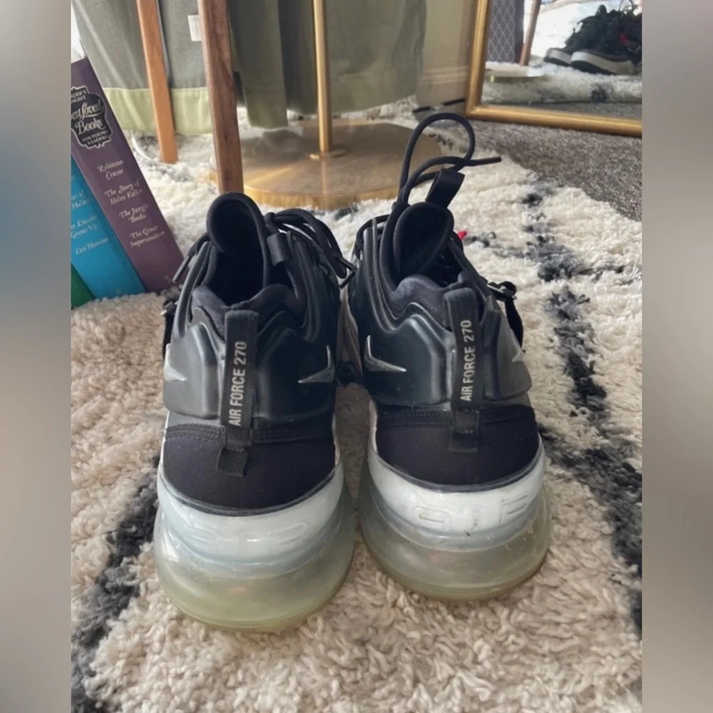 Nike Air Force 270 Sneakers Black and Red with Straps - Mens - Picture 3 of 8